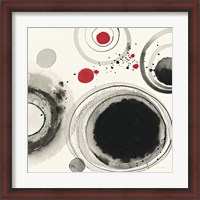 Framed Planetary IV with Red
