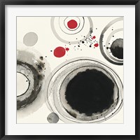 Framed Planetary IV with Red