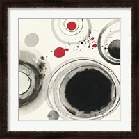 Framed 'Planetary IV with Red' border=