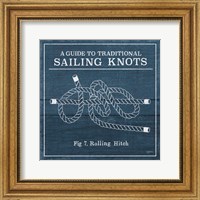 Framed Vintage Sailing Knots VIII