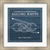 Framed Vintage Sailing Knots VII