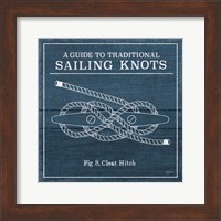 Framed Vintage Sailing Knots VII
