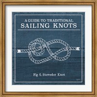 Framed Vintage Sailing Knots VI