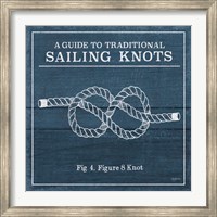 Framed Vintage Sailing Knots IV