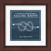 Framed Vintage Sailing Knots IV