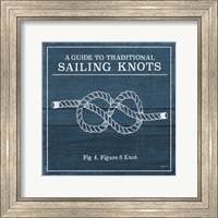 Framed Vintage Sailing Knots IV