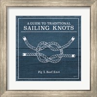 Framed 'Vintage Sailing Knots III' border=