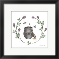 Framed 'Happy to Bee Home IV' border=