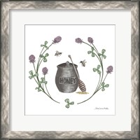 Framed 'Happy to Bee Home IV' border=