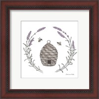 Framed 'Happy to Bee Home II' border=
