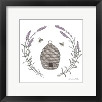 Framed 'Happy to Bee Home II' border=