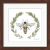 Framed 'Happy to Bee Home I' border=
