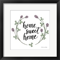 Framed 'Happy to Bee Home Words I' border=