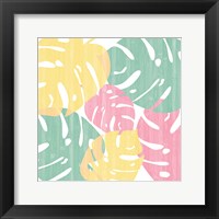 Framed Monstera I Bright on White