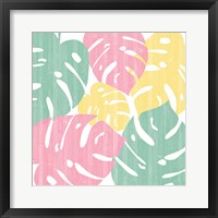 Framed Monstera II Bright on White