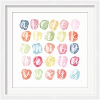 Framed Watercolor Alphabet