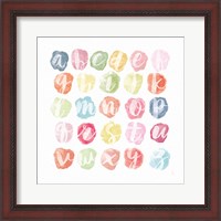 Framed Watercolor Alphabet