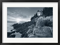 Framed Bass Harbor Head Sunset no Border