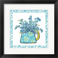 Floral Teacup IV Vine Border Framed Print