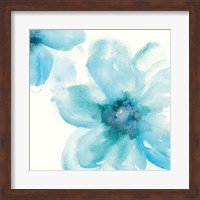 Framed Teal Cosmos I