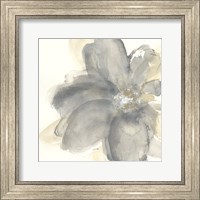 Framed Floral Gray I