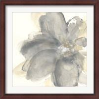 Framed Floral Gray I