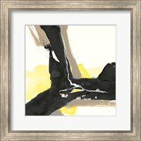 Framed 'Black and Yellow III' border=