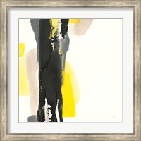 Framed Black and Yellow II