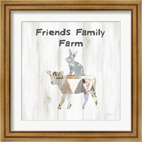 Framed 'Farm Family VIII' border=