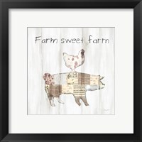 Framed 'Farm Family VII' border=