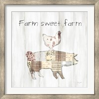 Framed Farm Family VII