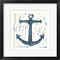 Framed Nautical Collage on White III