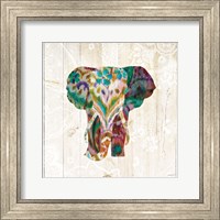 Framed Boho Paisley Elephant III