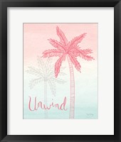 Sunset Palms III Framed Print