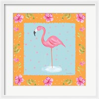 Framed Flamingo Dance IV