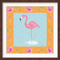 Framed Flamingo Dance IV
