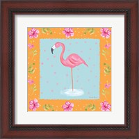 Framed Flamingo Dance IV