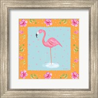 Framed Flamingo Dance IV