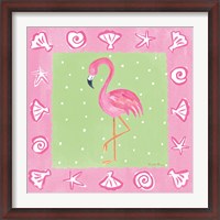 Framed Flamingo Dance II