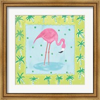 Framed Flamingo Dance III v2
