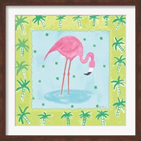 Framed Flamingo Dance III v2