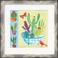Framed 'Cacti Garden III' border=