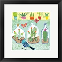 Framed 'Cacti Garden I' border=