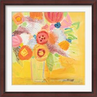 Framed Misty Yellow Floral
