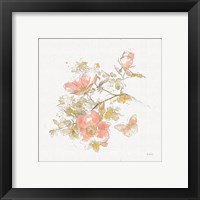 Framed 'Watery Blooms IV' border=