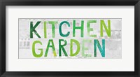 Kitchen Garden Sign I Framed Print