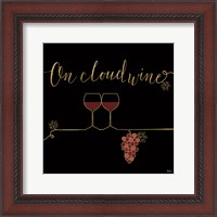 Framed Underlined Wine VIII Black