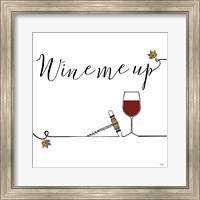 Framed Underlined Wine VII