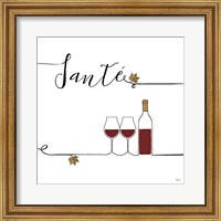 Framed Underlined Wine VI