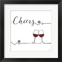 Framed Underlined Wine V